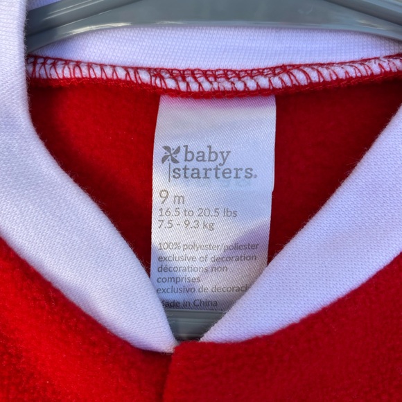 Santa onesie with matching Santa hat. - Picture 2 of 2